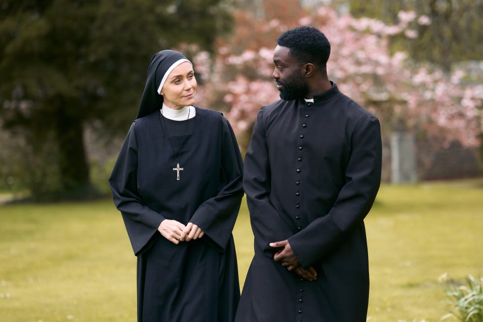 pictured: anna (keeley hawes) and david (paapa essiedu)