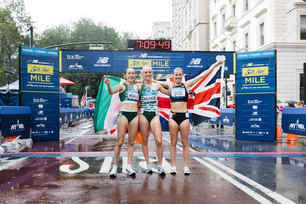 september 10, 2023 the 2023 5th avenue mile presented by new balance is held on fifth avenue in new york city photo by da ping luo for nyrr