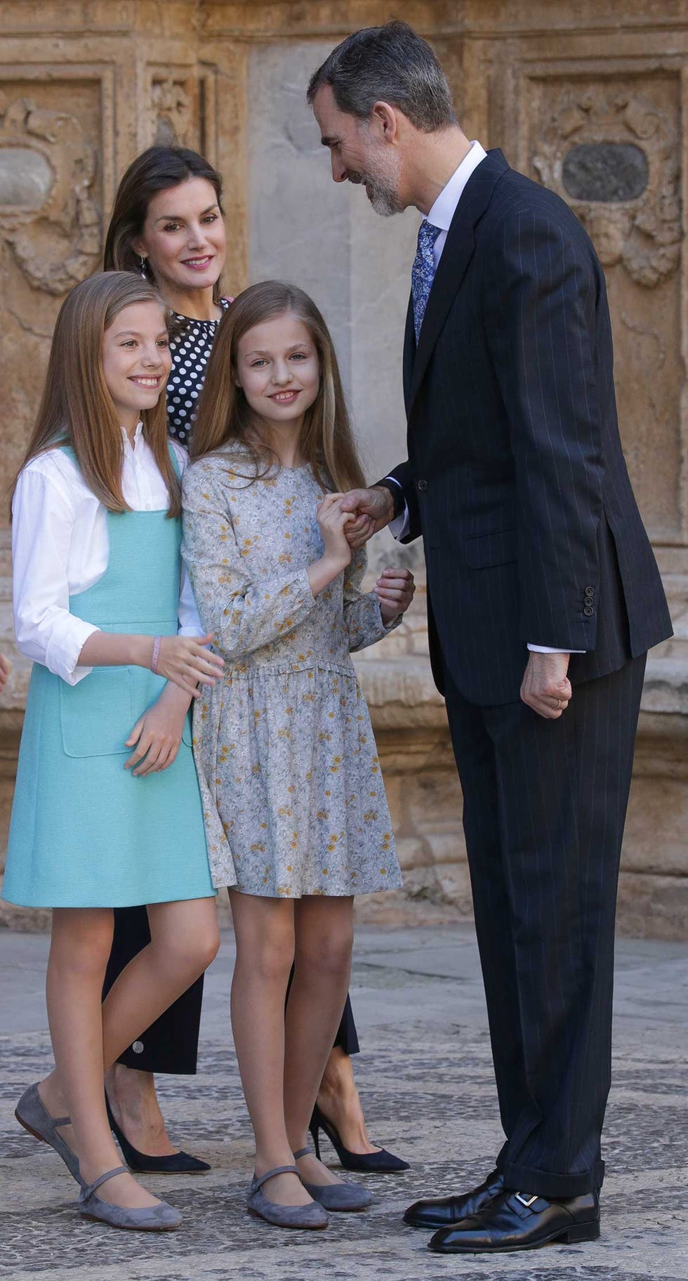 La Familia Real en la Misa de Pascua en la catedral de Palma