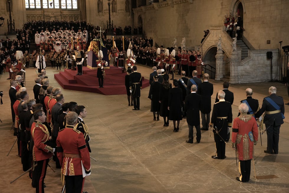 familia real británica westminster hall