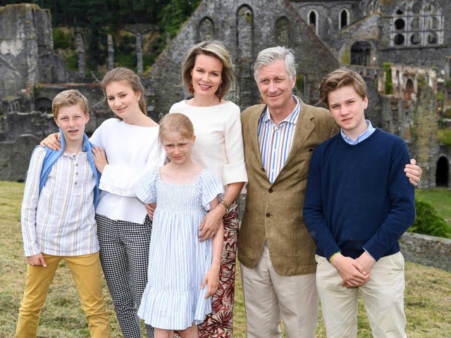 Matilde de Bélgica, Felipe de Bélgica, Elisabeth de Bélgica, Gabriel de Bélgica, Emmanuel de Bélgica,  Éléonore de Bélgica 