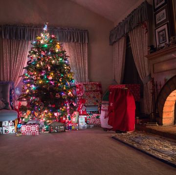 een versierde kerstboom