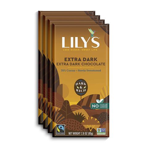 extra dark chocolate bar by lily's