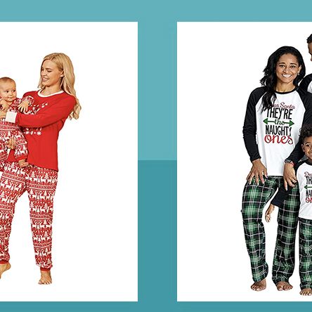 IFFEI Merry Christmas Pajamas Matching Family Women PJ's Colorful