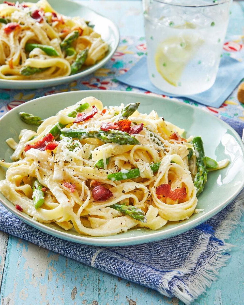 family meal ideas asparagus pasta