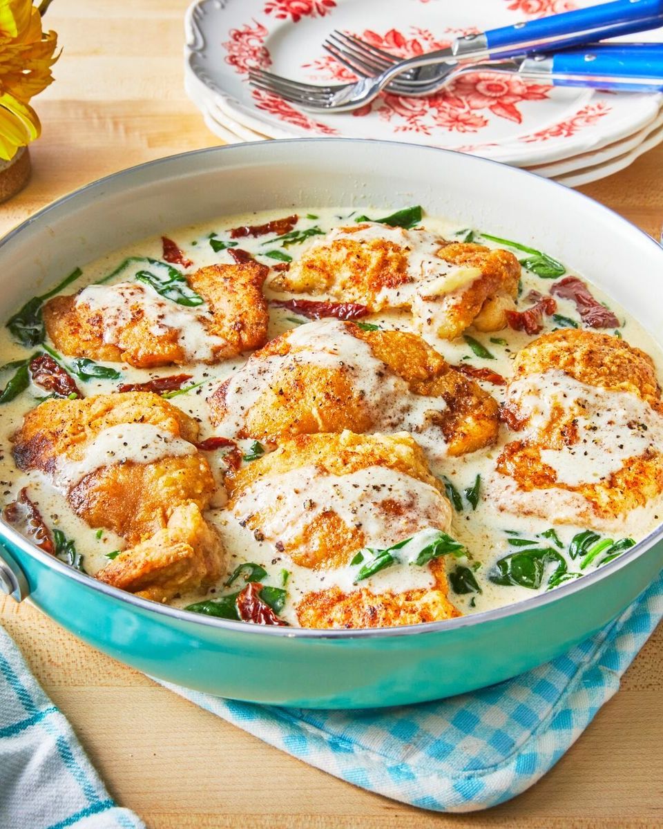 family meal ideas chicken florentine