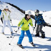 family skiing holiday