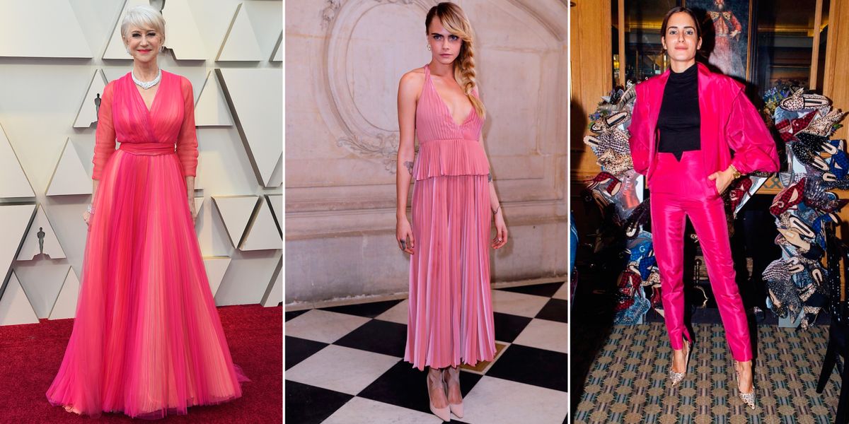 de la semana: las famosas entre vestido el traje rosa