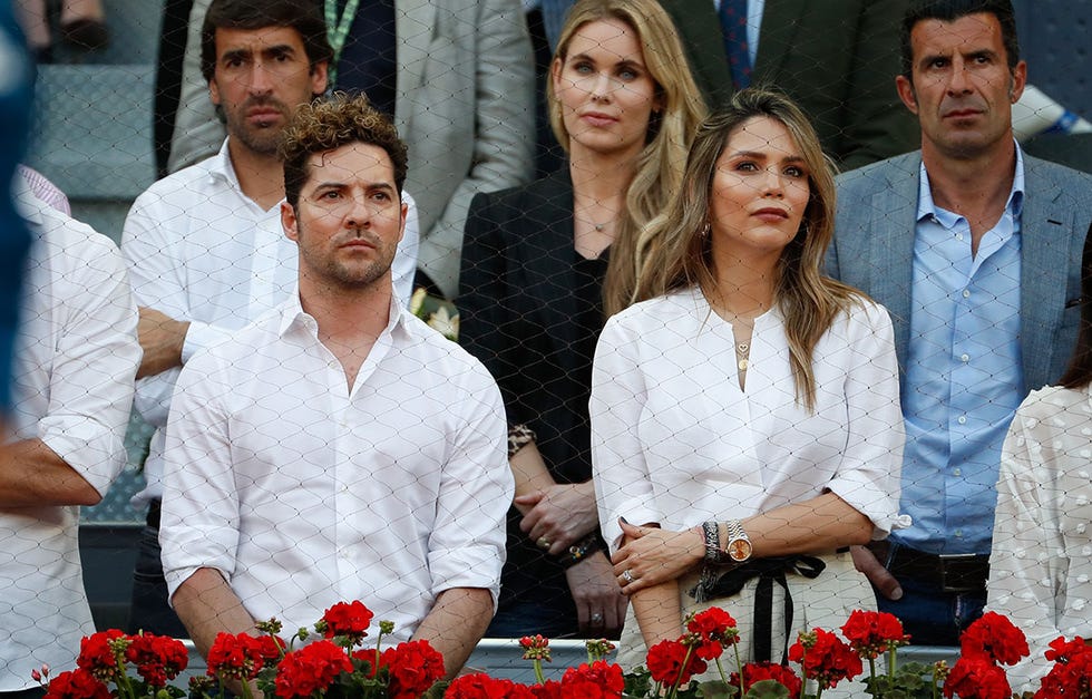 David Bisbal y Rosanna Zanetti han dejado al pequeño Matteo en casa y han disfrutado de unas horas solo para ellos dos en el Mutua Madrid Open.