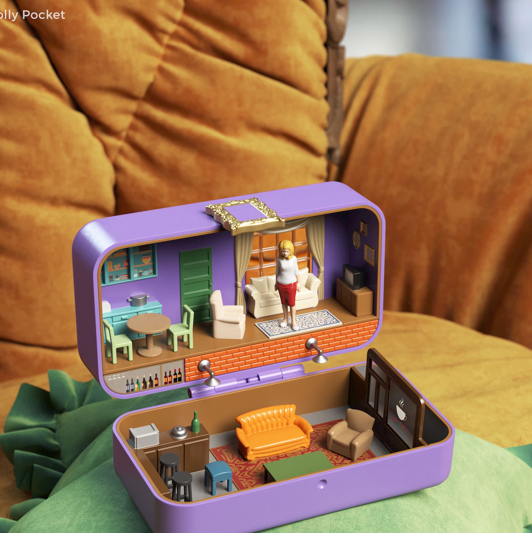 These Famous TV Homes Have Been Given a Polly Pocket Makeover