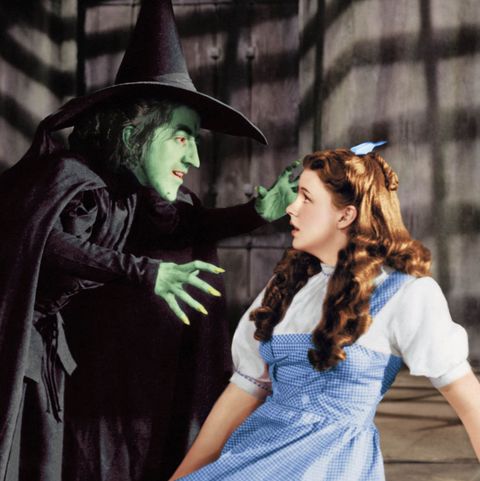margaret hamilton 1902   1985 as the wicked witch and judy garland 1922   1969 as dorothy gale in the wizard of oz, 1939 photo by silver screen collectionhulton archivegetty images