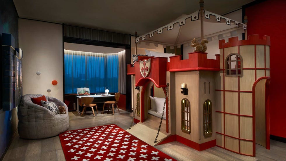 Room, Interior design, Red, Property, Building, Furniture, House, Ceiling, Architecture, Home, 