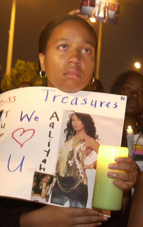 candlelight vigil for aaliyah