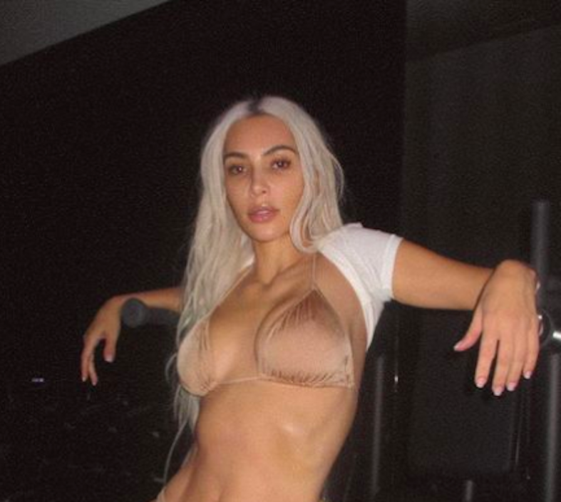 Kim Kardashian Nude Porn - Fans saying same thing about Kim Kardashian's 'naked' gym photos