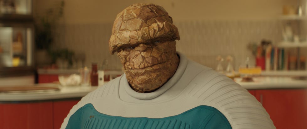 ebon moss bachrach as ben grimm/the thing in 20th century studios/marvel studios' the fantastic four: first steps. photo courtesy of 20th century studios/marvel studios. © 2025 20th century studios / © and ™ 2025 marvel.