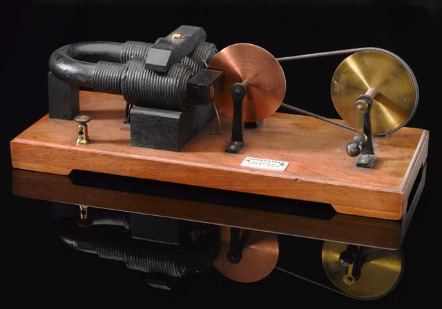 faraday's disc electrical generator, 1889