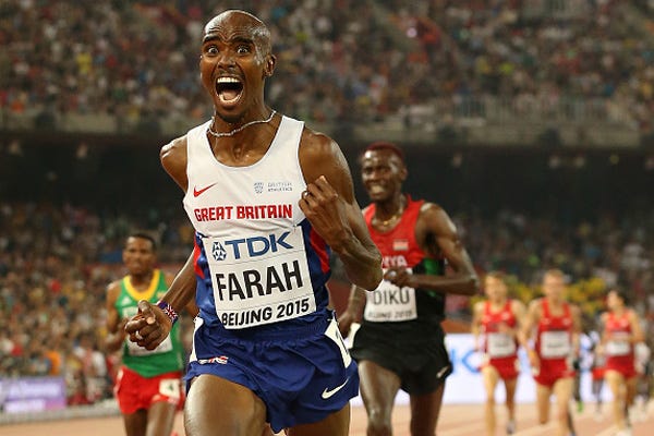 Sports uniform, People, Jersey, Sportswear, Sleeveless shirt, Endurance sports, Active shorts, Competition event, Athlete, Running, 