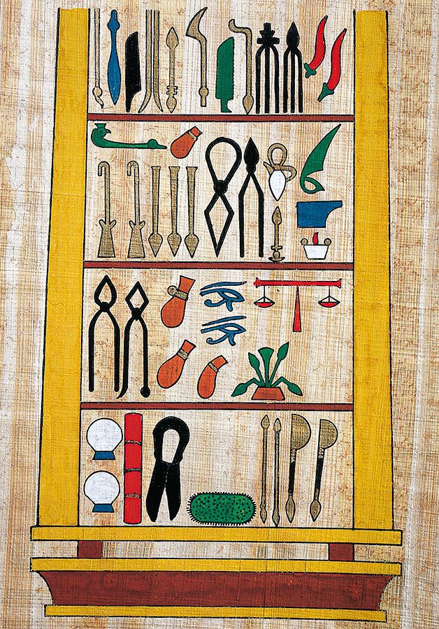 De Edwin Smithpapyrus is s werelds oudst bewaard gebleven medische tekst ca 1600 vC In hieratisch schrift zijn observaties diagnostiek en behandelingen opgeschreven