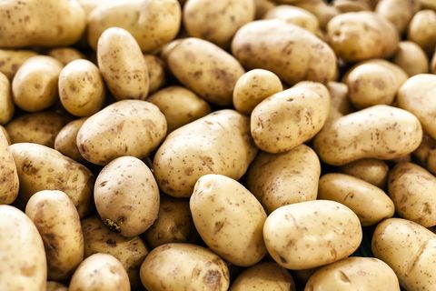 farmers sell organic potatoes