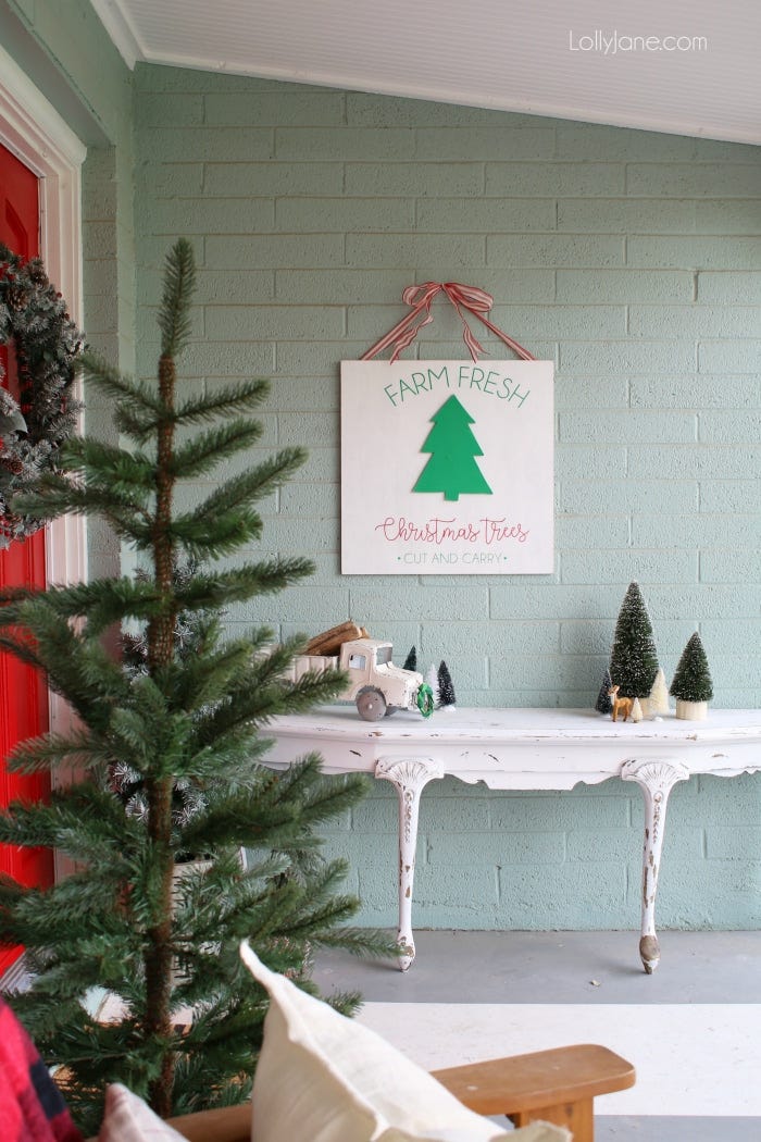 small porch table