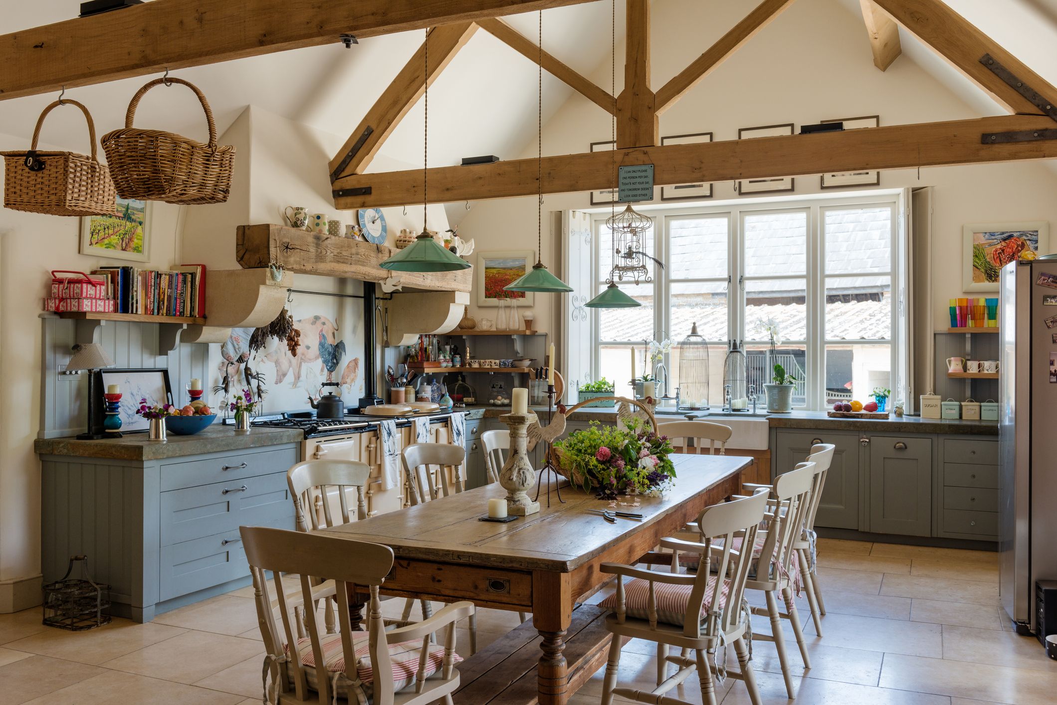 Cottage style kitchen discount table