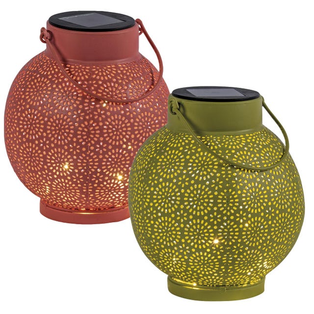 lámpara solar, tipo farolillo, disponible en varios colores