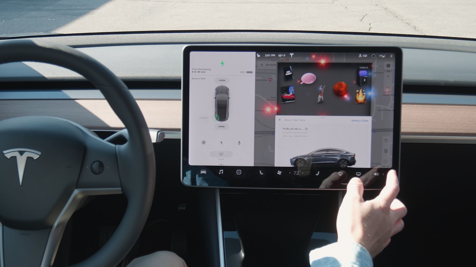 Now You Can View Tesla Model 3 Past Dashcam Footage on Its Screen