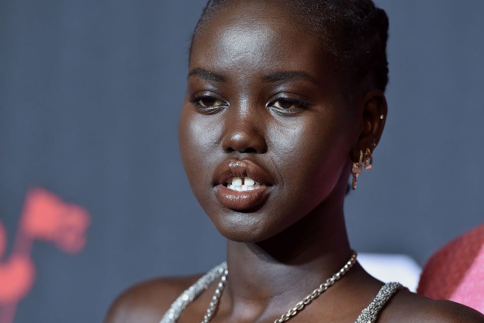 new york, new york september 12 adut akech attends the 2021 mtv video music awards at barclays center on september 12, 2021 in the brooklyn borough of new york city photo by axellebauer griffinfilmmagic