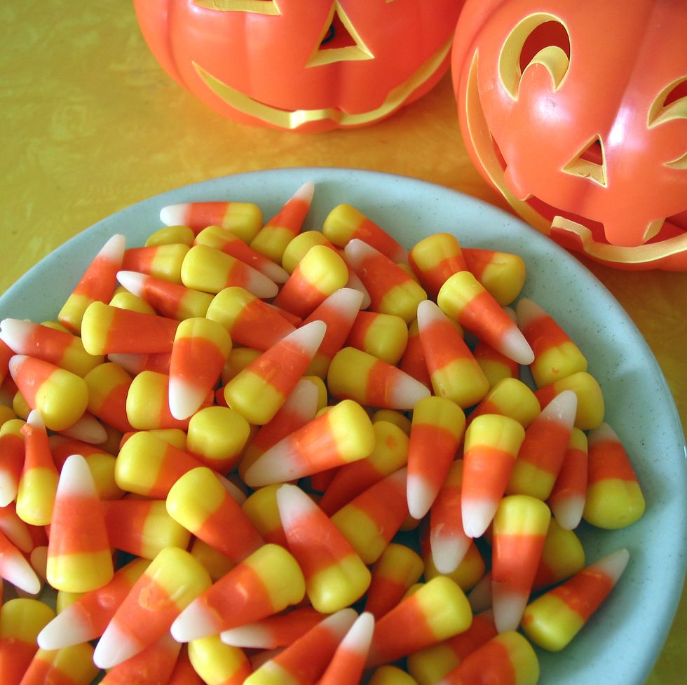 halloween trivia bowl of candy corn
