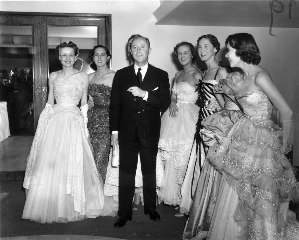 christian dior and models