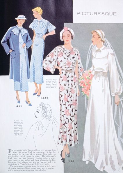 Fashion illustration, 1935.