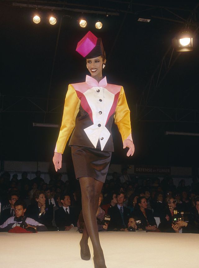 iman yves saint laurent autumn winter 1988 1989 fashion show