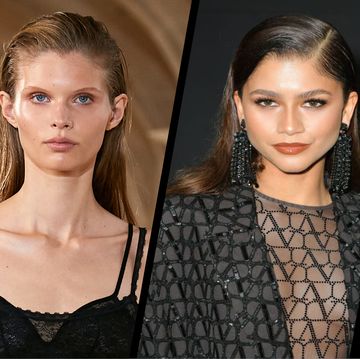 highgloss hair is fashion week’s standout style