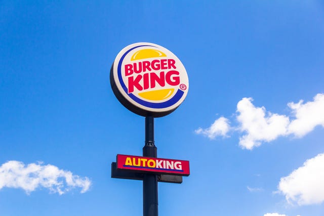 Fast food restaurant chain Burger King (BK) logo seen in...