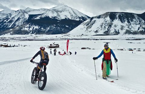 Fat Bike World Championships Crested Butte Luau Skier