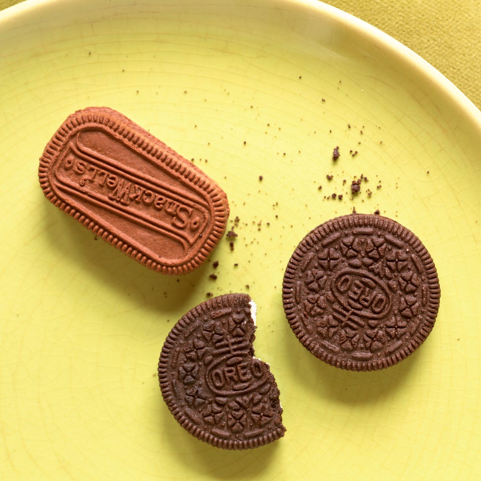Fat-free cookies on tray Fat-free cookies on tray