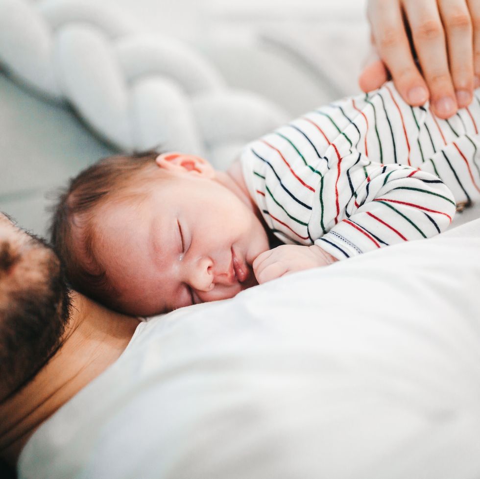 father and baby son