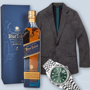whiskey, rolex, and a blazer whiskey, rolex, and a blazer