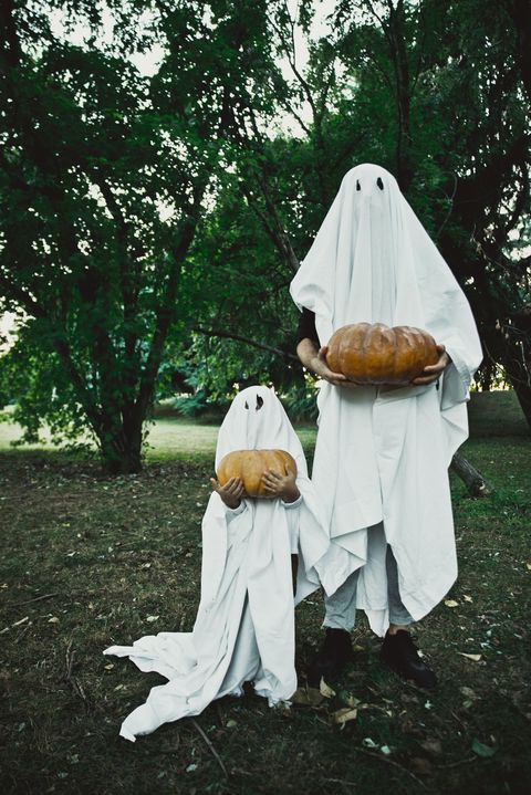 father son halloween costumes ghosts