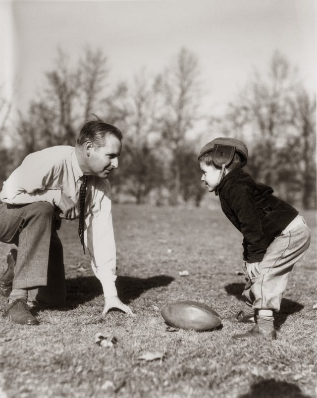 American Football Dad And Son Behind Every Football Player, Dad