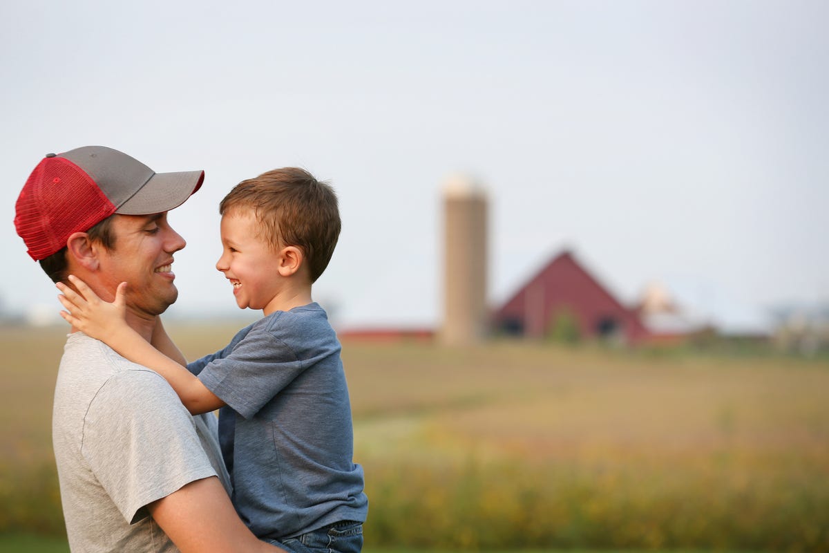 The man and his son