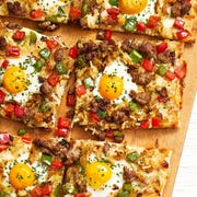 fathers day brunch recipes ideas breakfast pizza with eggs