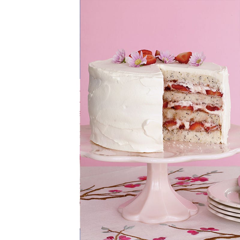 fathers day cakes lemon poppy seed cake with strawberries