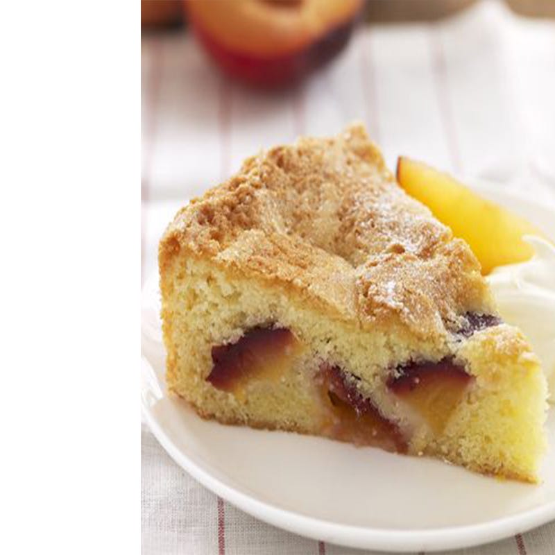 fathers day cake peach and plum almond cake