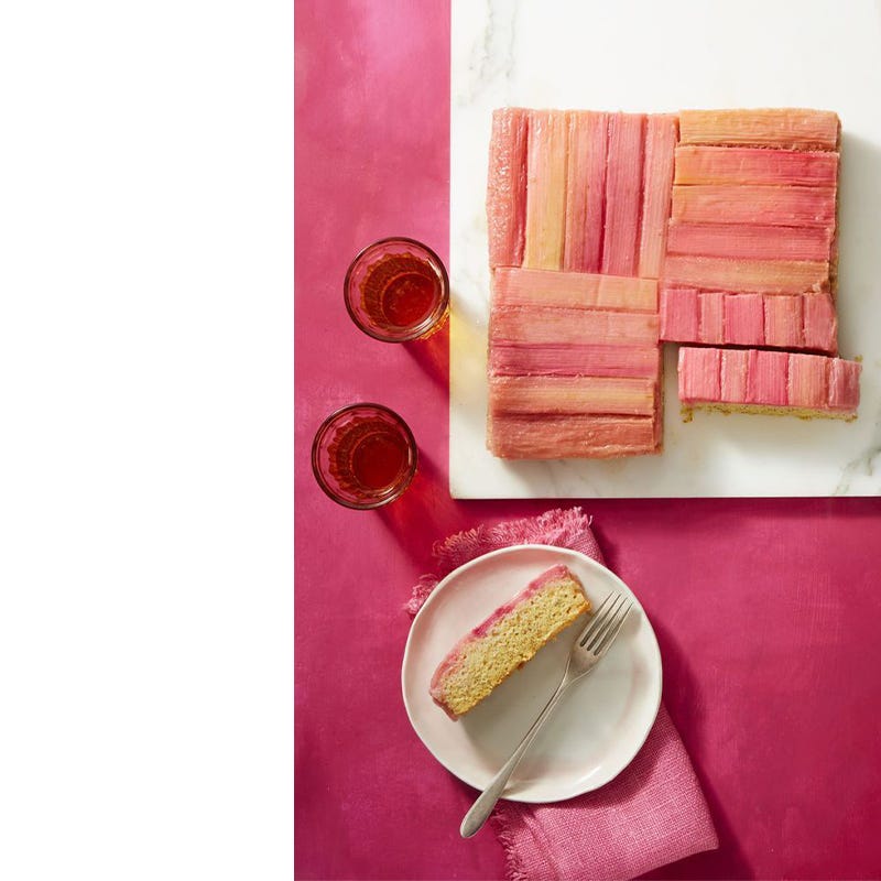 fathers day cake rhubarb and almond upside down cake