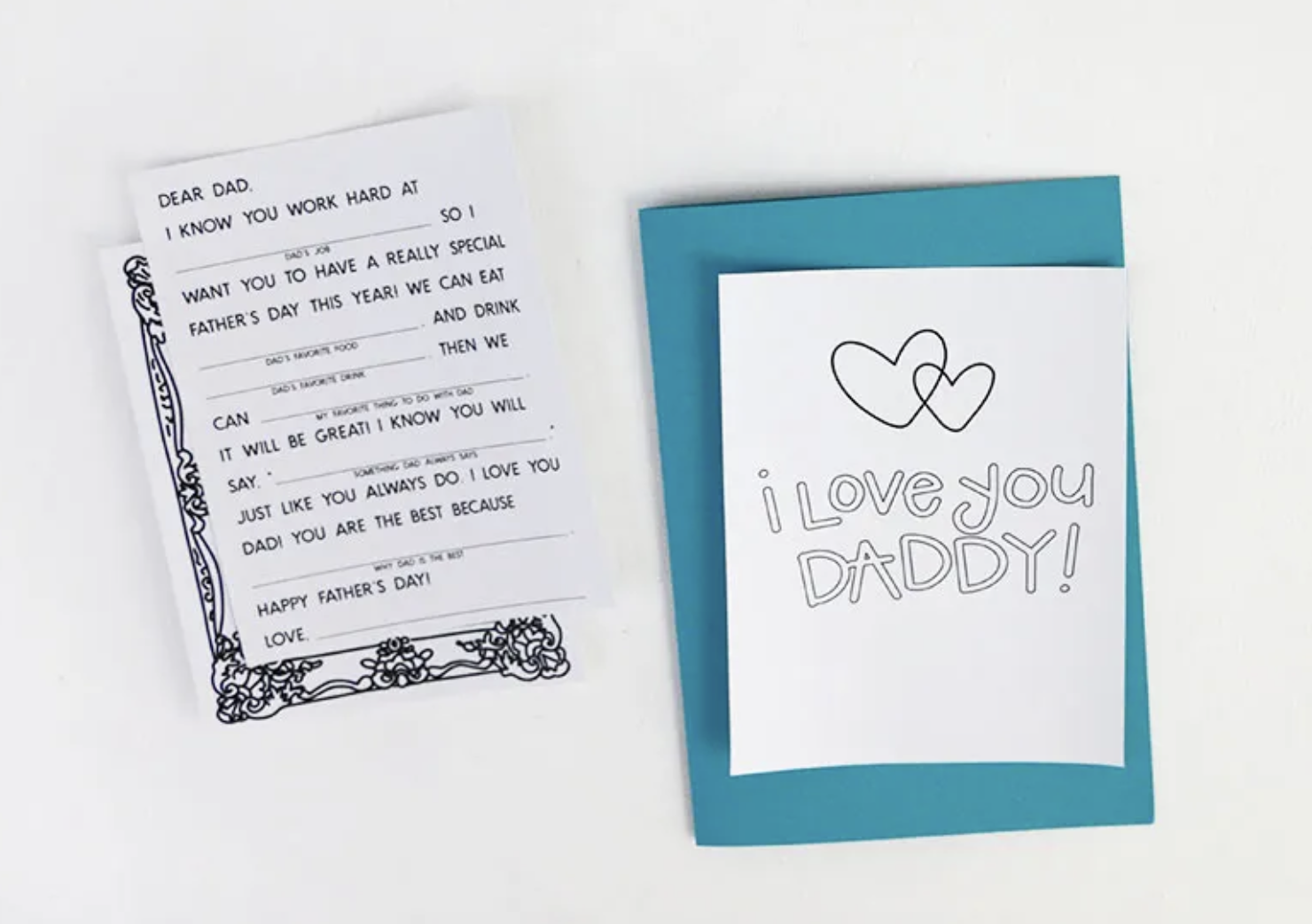 Things to put in fathers hot sale day cards