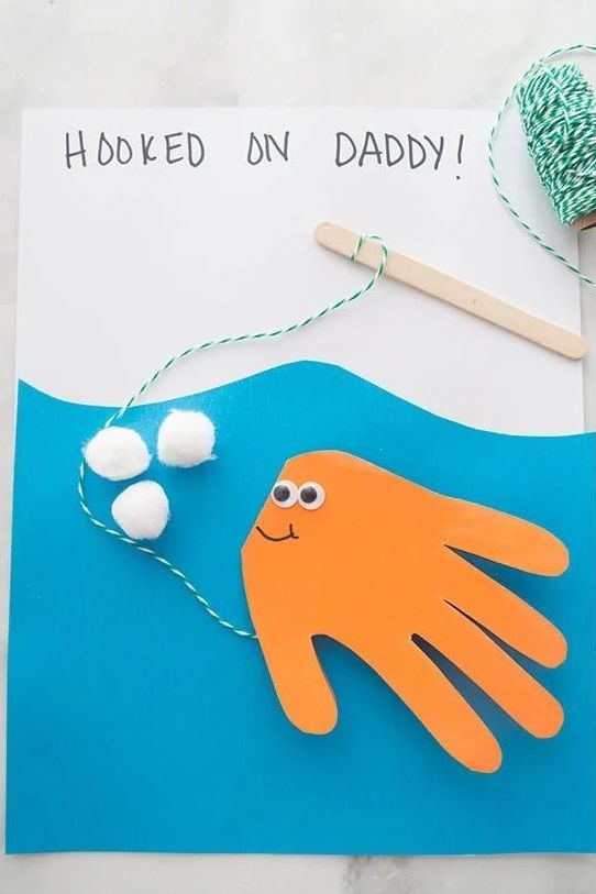 Got a dad or grandpa that loves fishing AND your kids? We've got two  different fish-themed gift ideas. Our handprint kit turns your littl