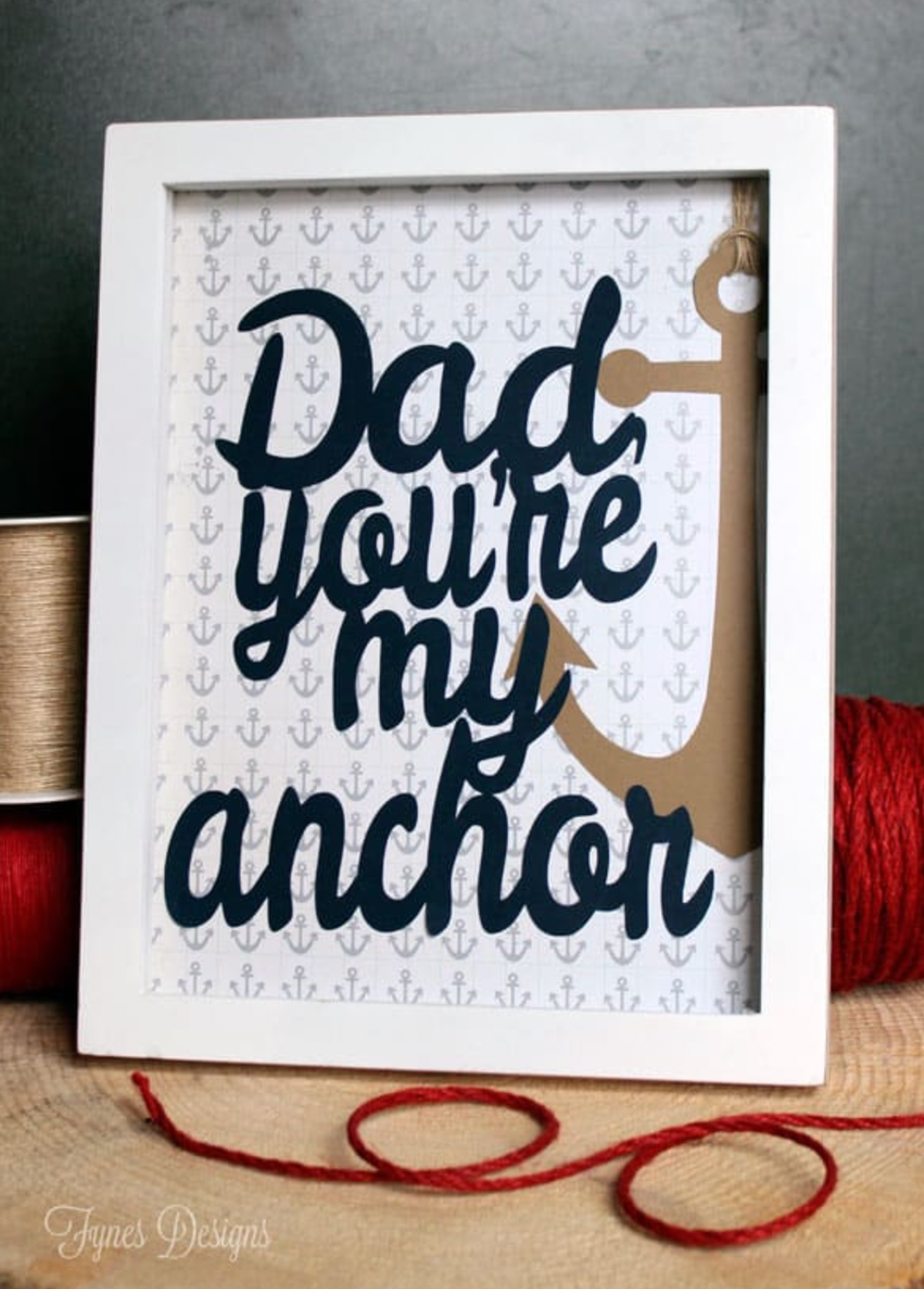 Father's Day Crafts, Dad, You Are My Anchor Artwork