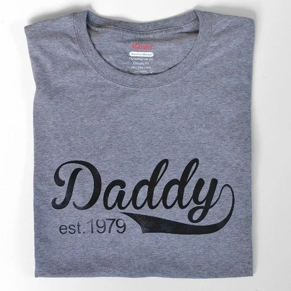 Father's Day Crafts Papa Est 1979 T-Shirt