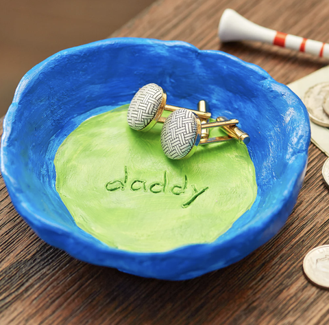 father's day crafts daddy clay dish